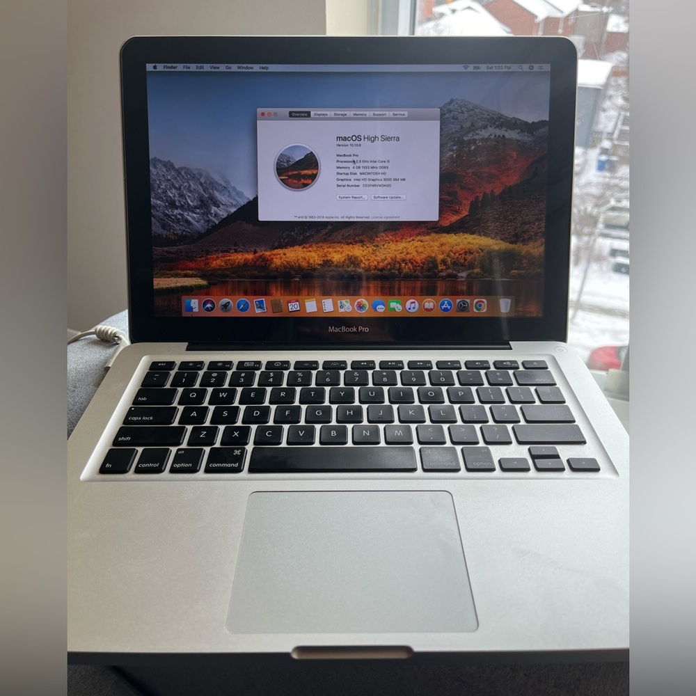 MacBook Pro laptop 13-inch Early 2011 with High Sierra